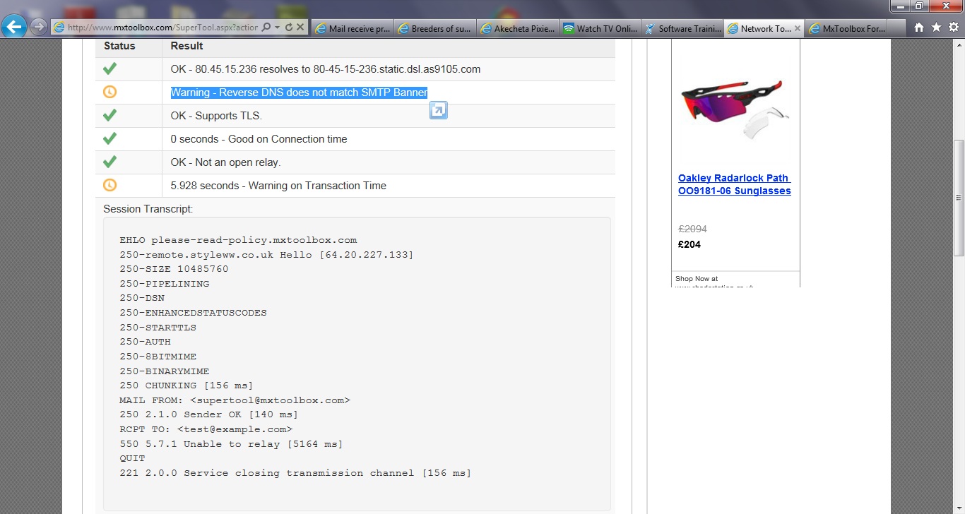 Reverse Dns Does Not Match Smtp Banner goldunicfirst