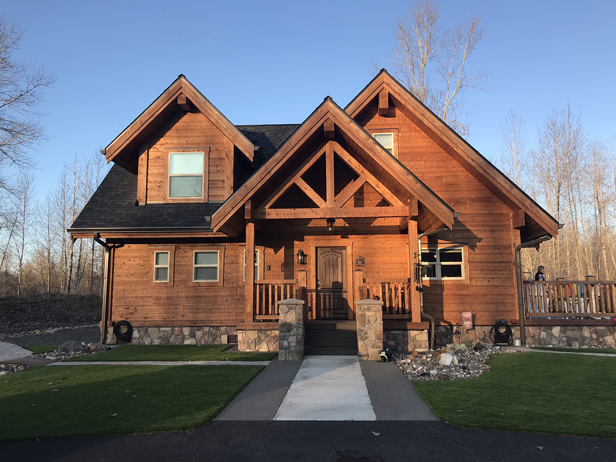 Toutle Washington Log Home Kit Gold Valley Log Homes