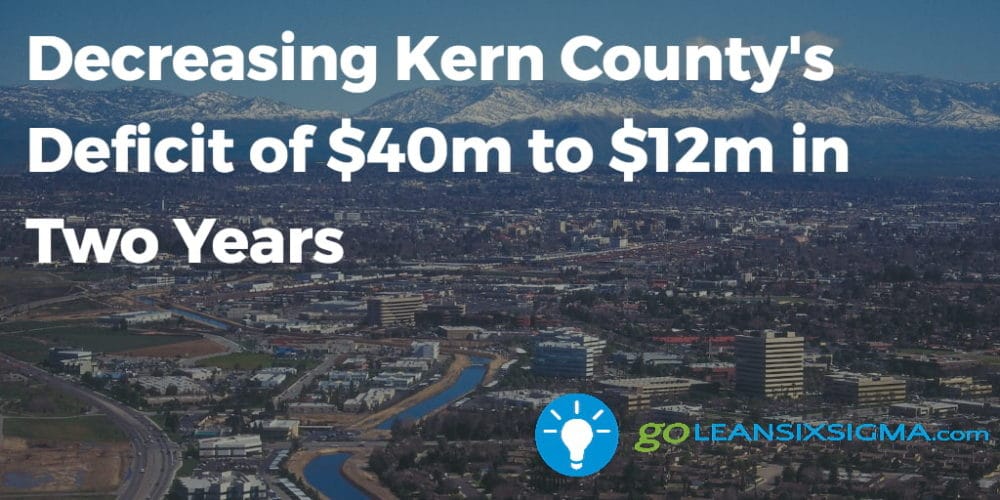 Decreasing Kern County's Deficit of 40m to 12m in Two Years