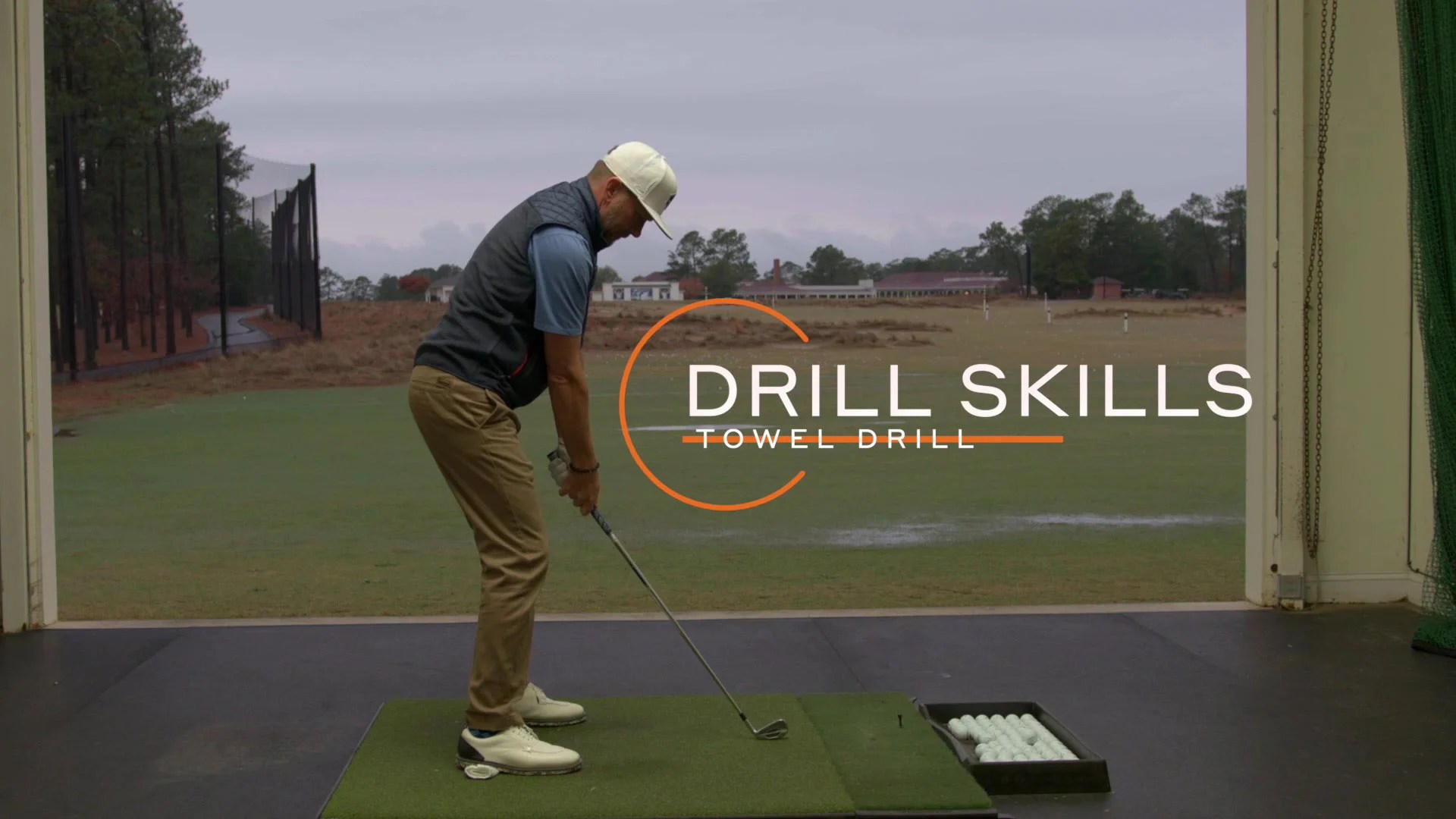 Drill Skills Towel Drill for better balance without a golf ball