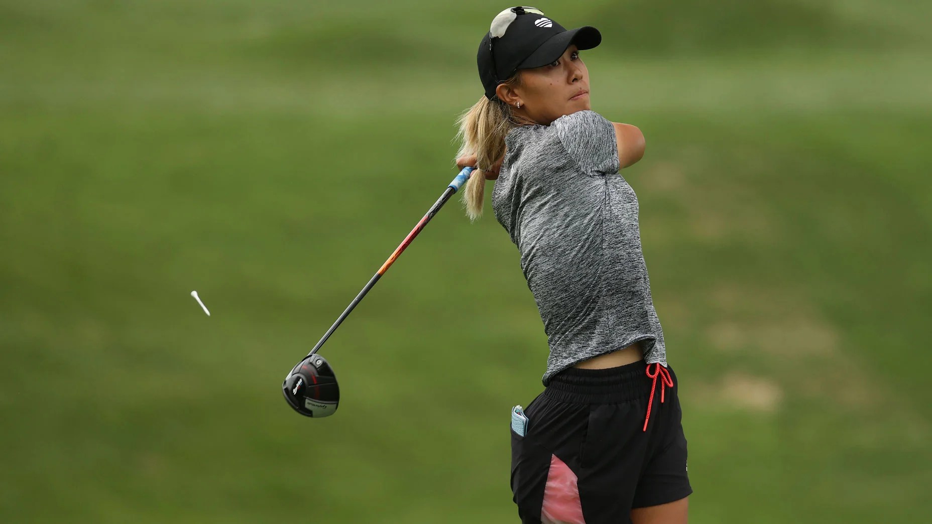 Sporty golf shorts with an athleisure appeal Spotted on Tour