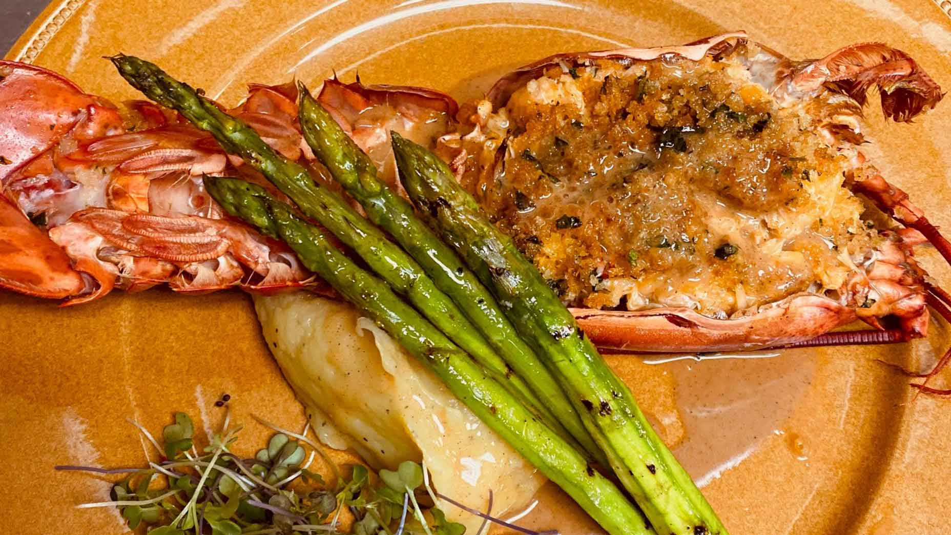 TPC Boston's decadent stuffed lobster is a wicked good Clubhouse Eats