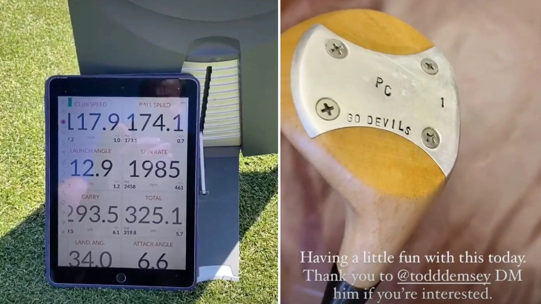 Paul Casey's numbers with a persimmon driver are mindblowingly good