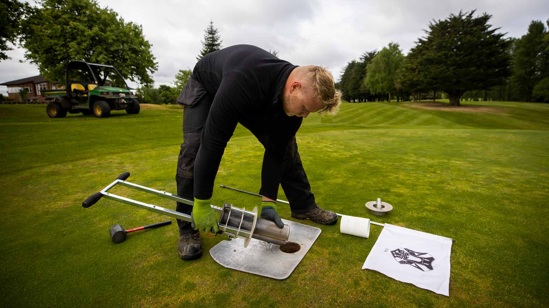 How To Cut Around Golf Course Sprinkler Heads