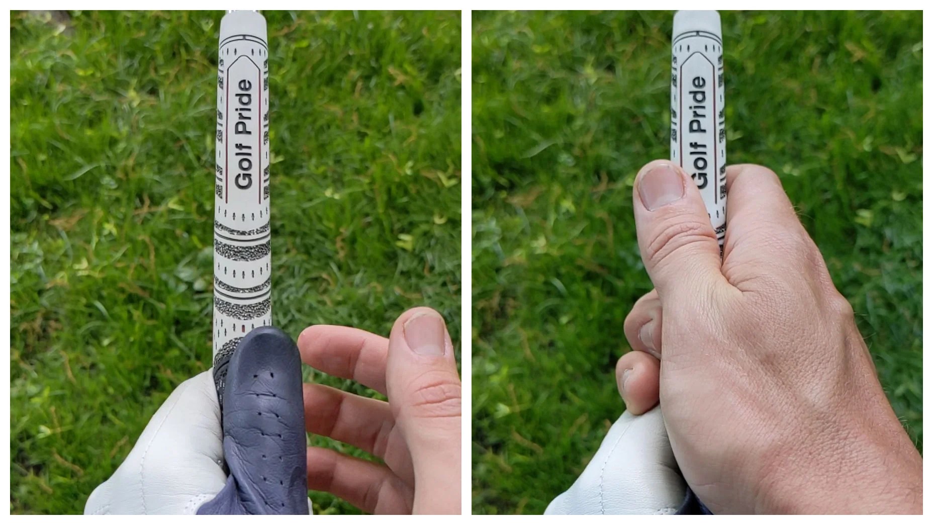 Golf grip basics Use the logo as a foolproof reminder how to grip the club