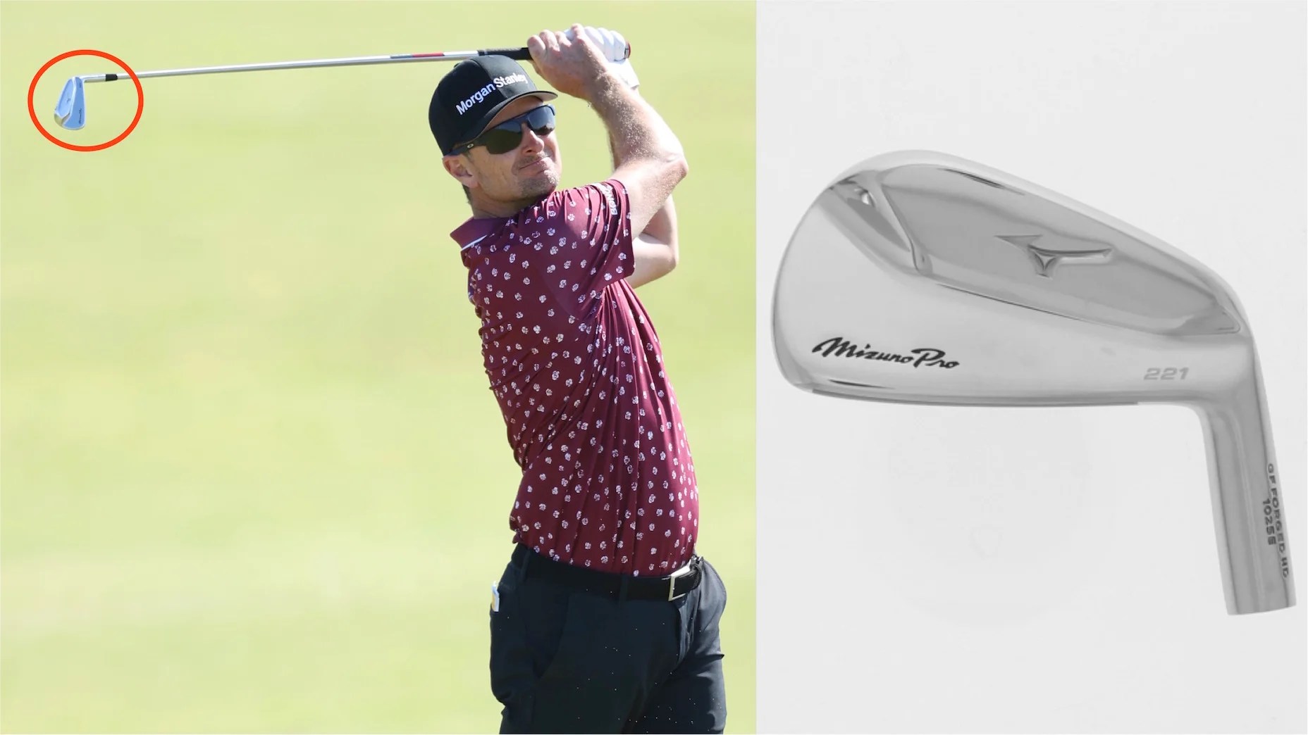 Justin Rose and his new gear at the Open Mizuno Pro 221 Same Guy Golf