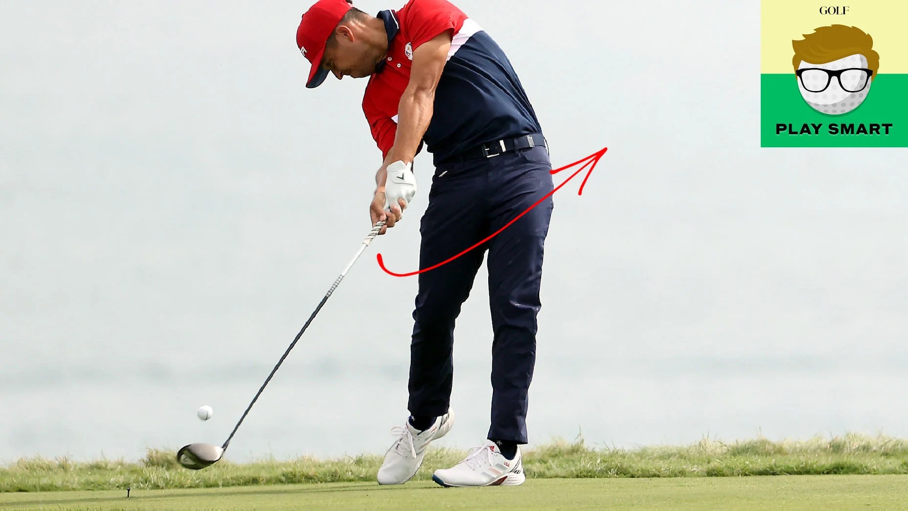 This is how much tour players turn their hips at impact