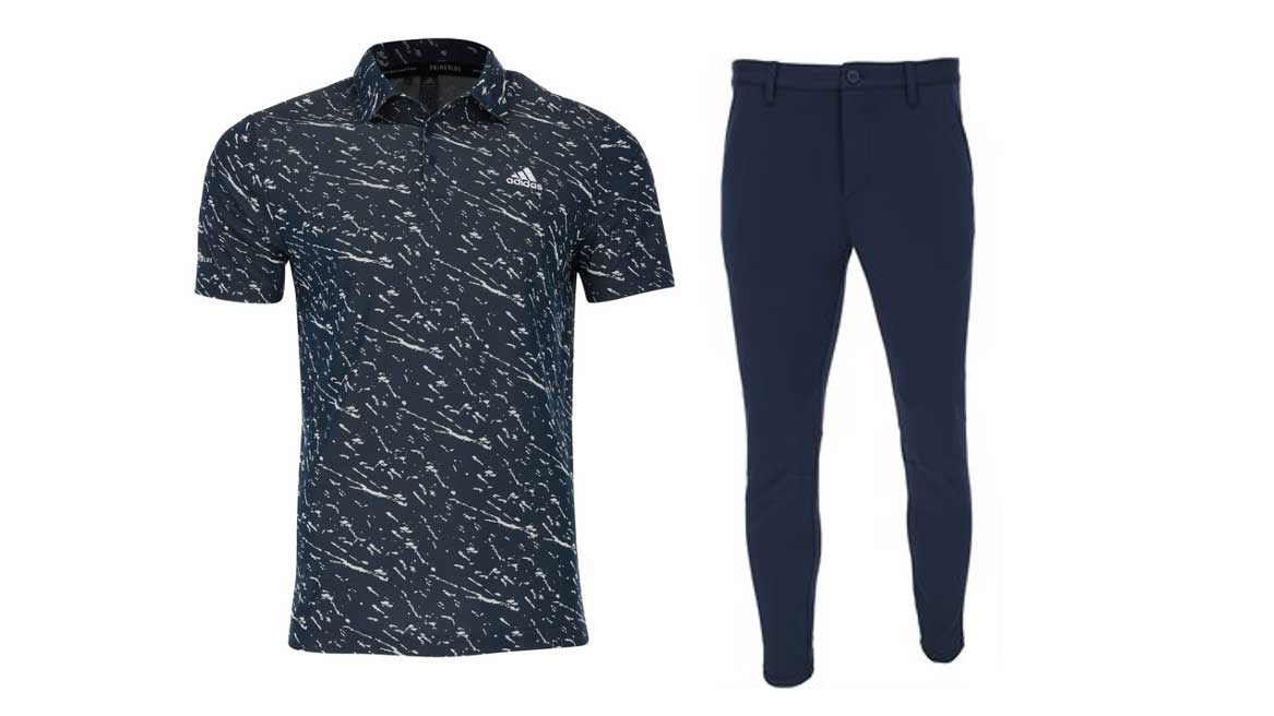This trendy fall golf apparel from GlobalGolf provides comfort and tech