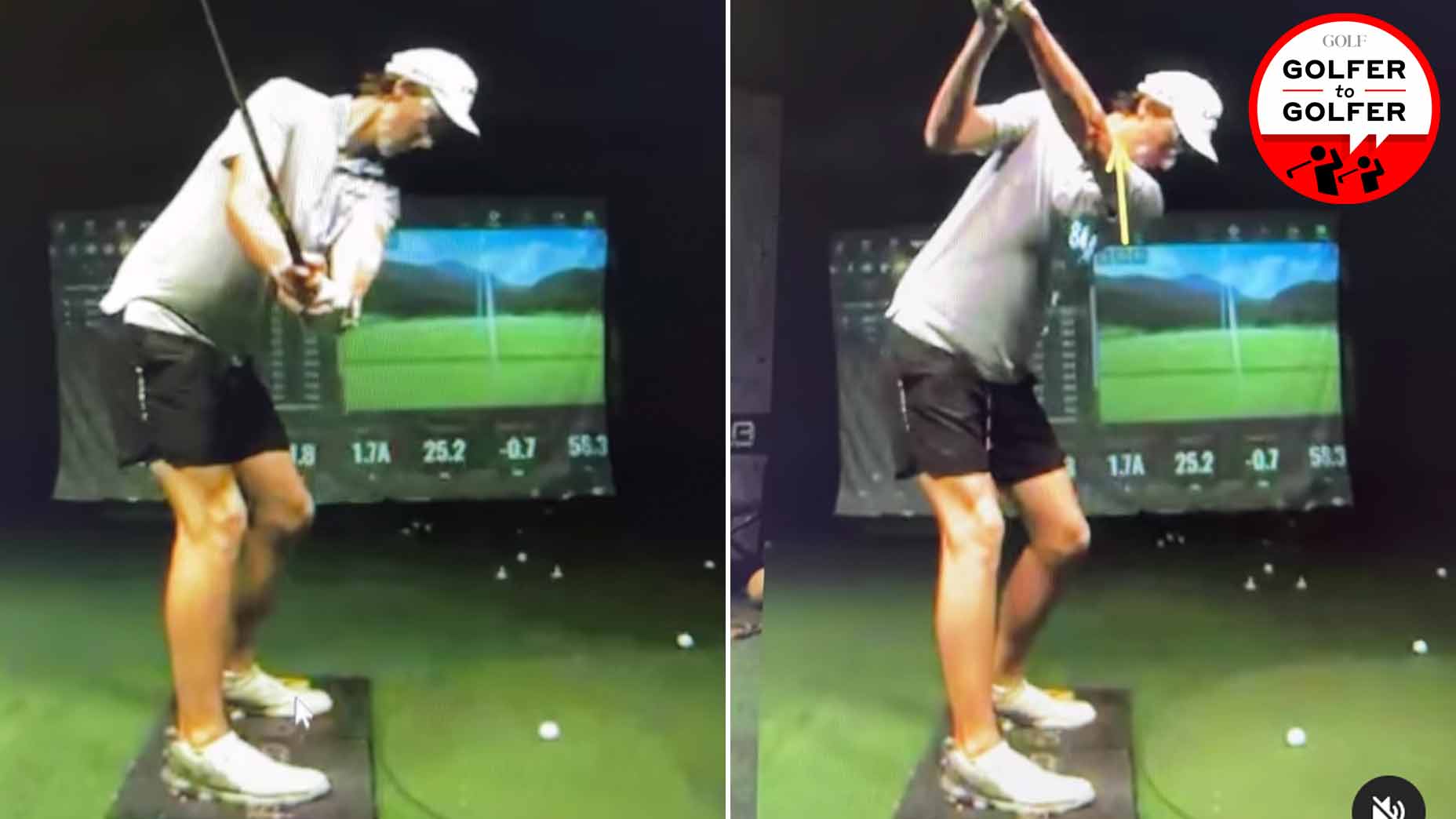 How this drill fixed a tall golfer's overly flat swing plane