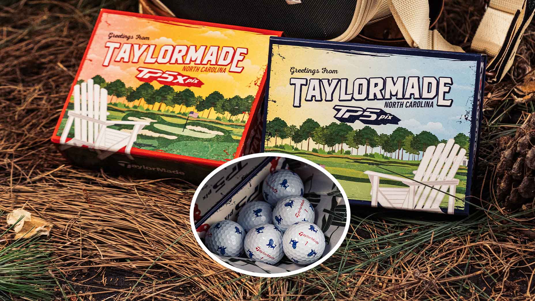 Check out TaylorMade's Pinehurstthemed TP5 Pix golf balls