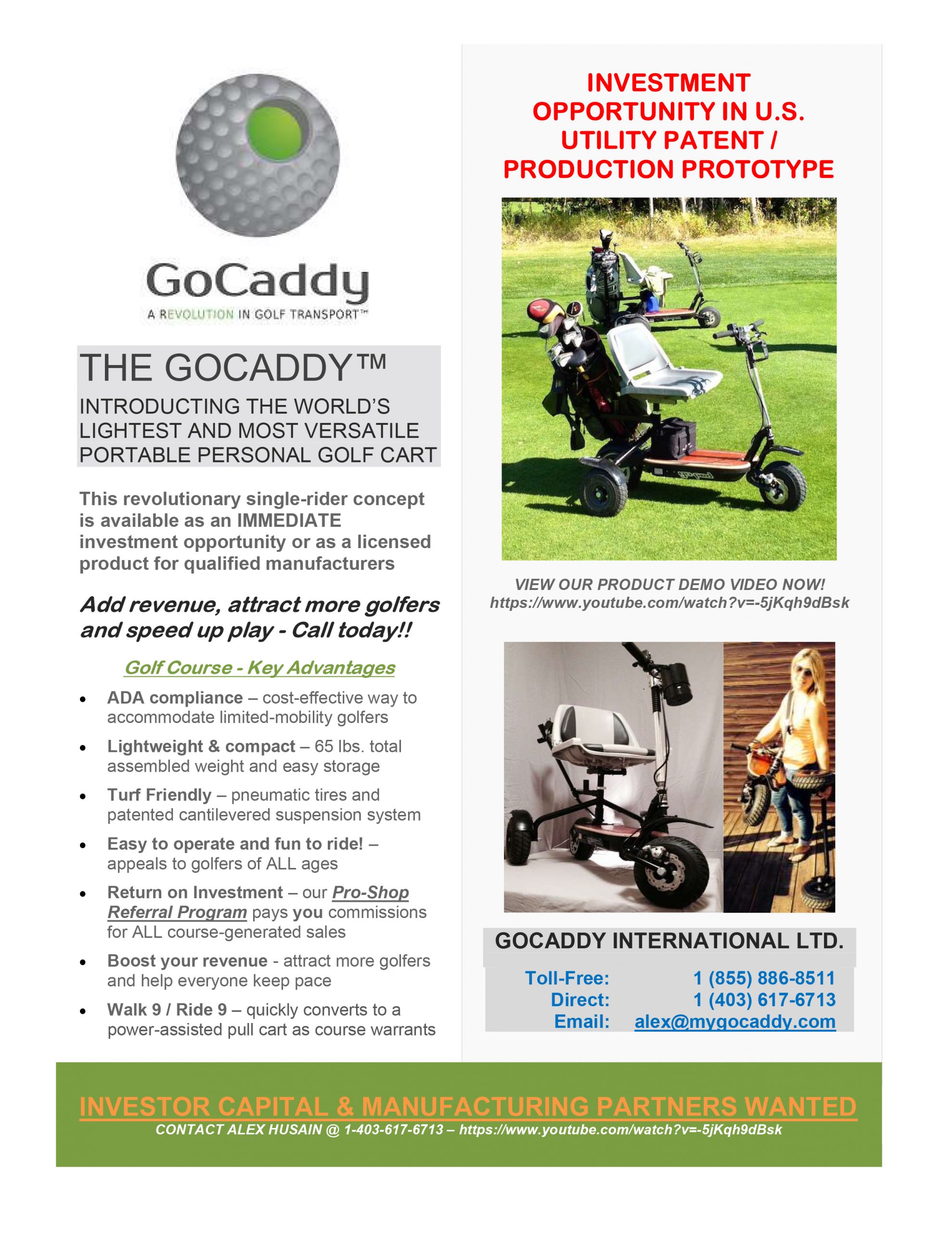 Golf Car Options Advertiser Listing