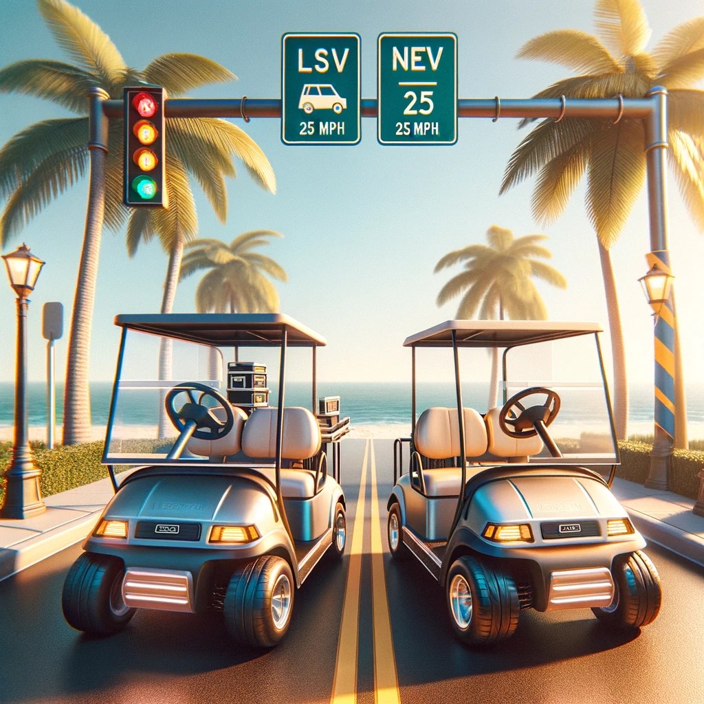Street Legal Requirements for Golf Carts in Florida LSV vs NEV Details
