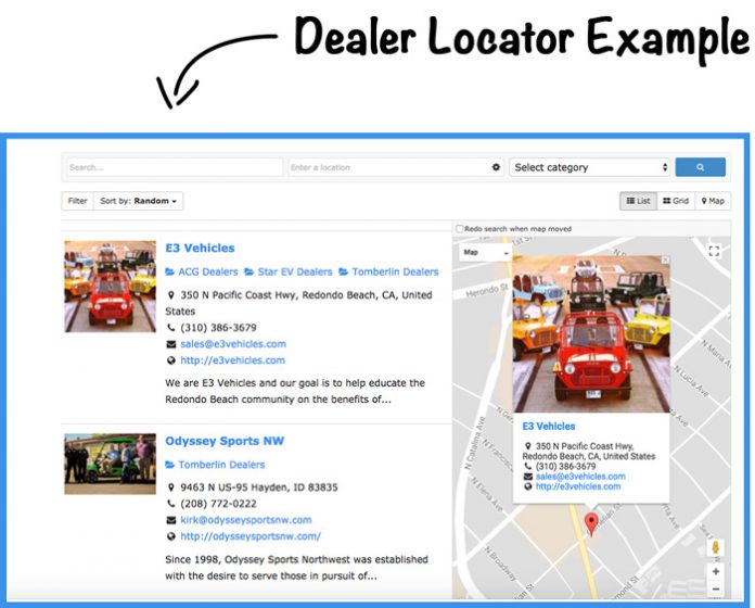 Dealer Locator Sign Up Golf Cart Resource