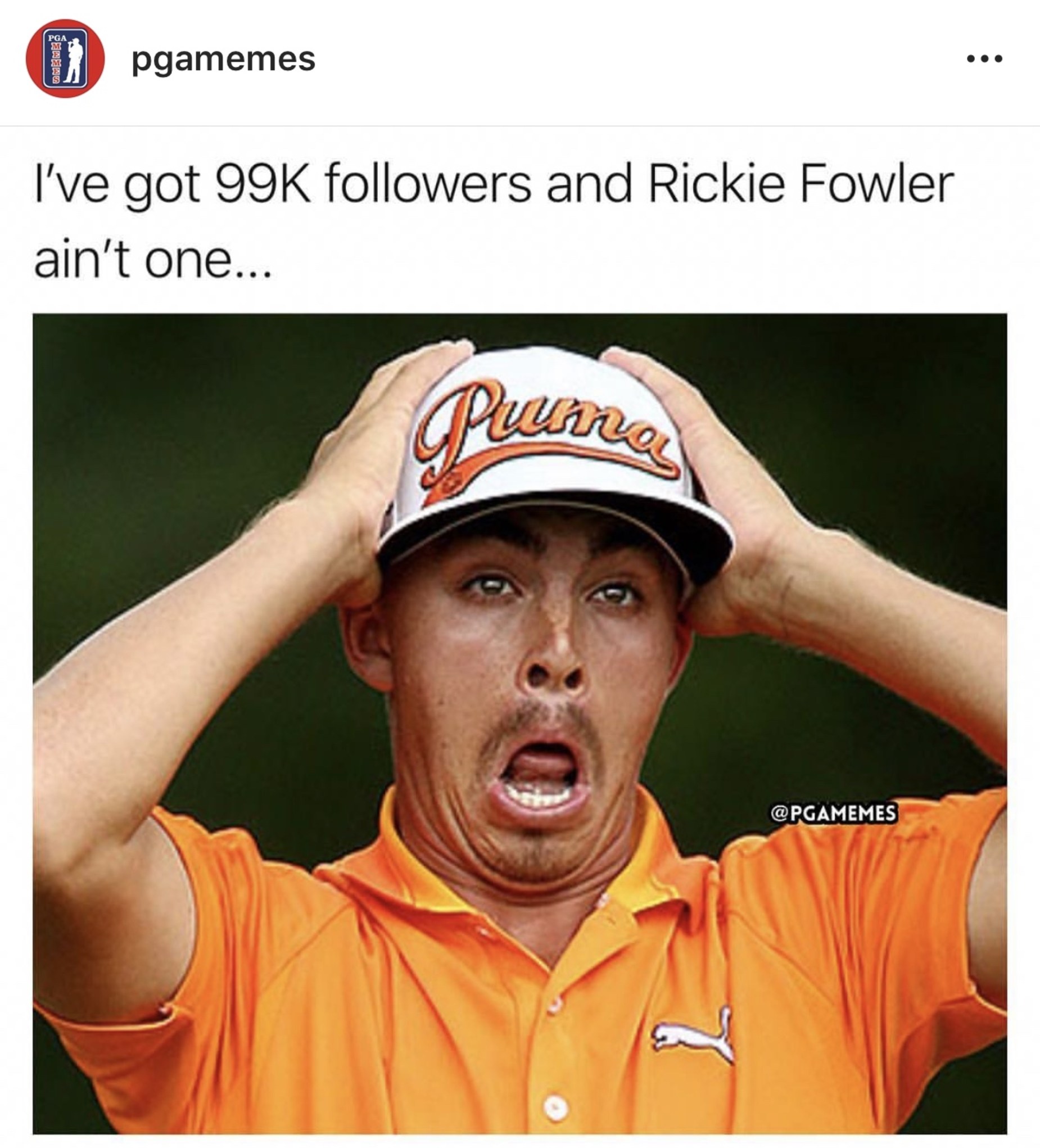 Get to know the man behind PGA Memes, the irreverent golf Instagram