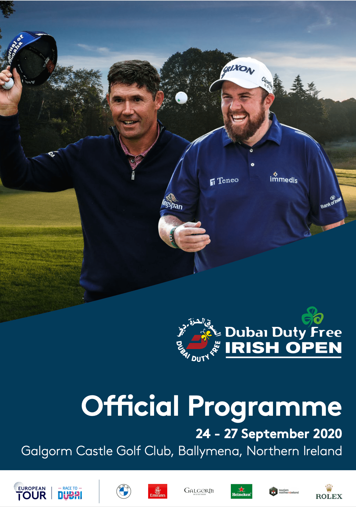 Get the official Dubai Duty Free Irish Open programme here FREE!