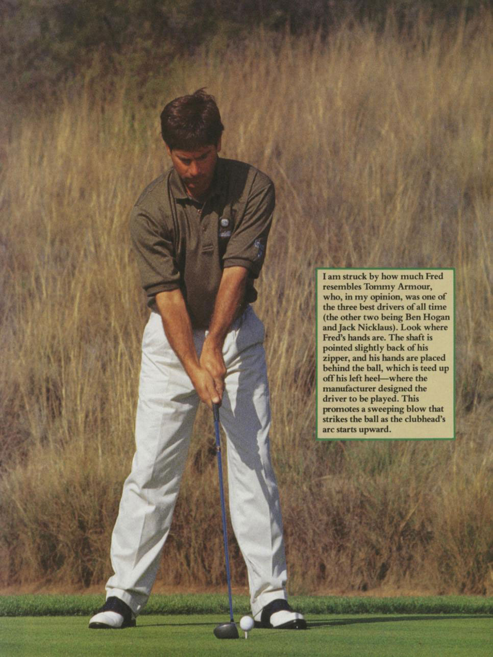 Looking back This ‘magic move’ was the key to Fred Couples’ smooth swing