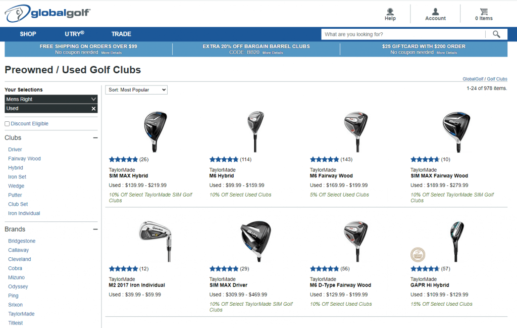 7 websites to buy used golf clubs (and how much you could save)