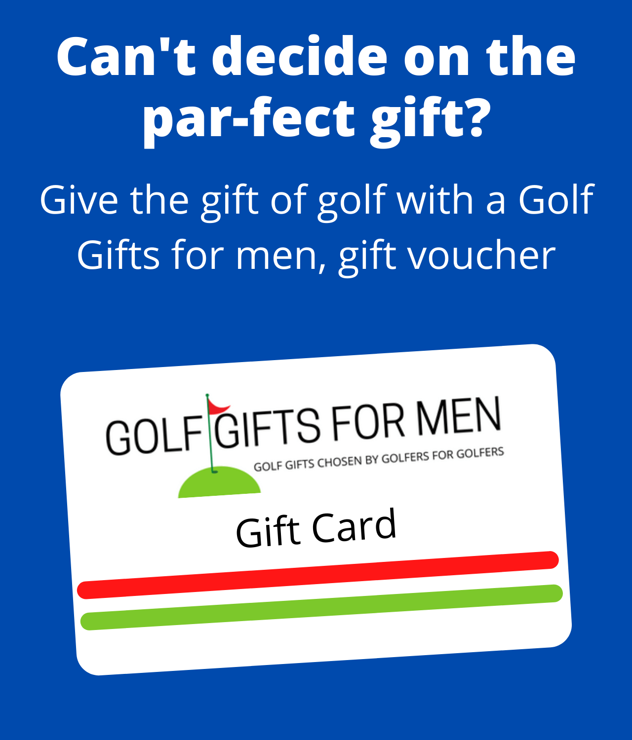 Gift Voucher Golf Gifts for Men