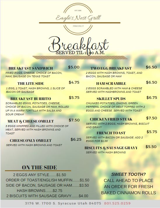 Eagle’s Nest Restaurant Glen Eagle