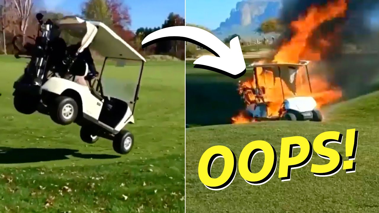 INSANE GOLF CART FAILS YOU HAVE TO SEE // REACTS