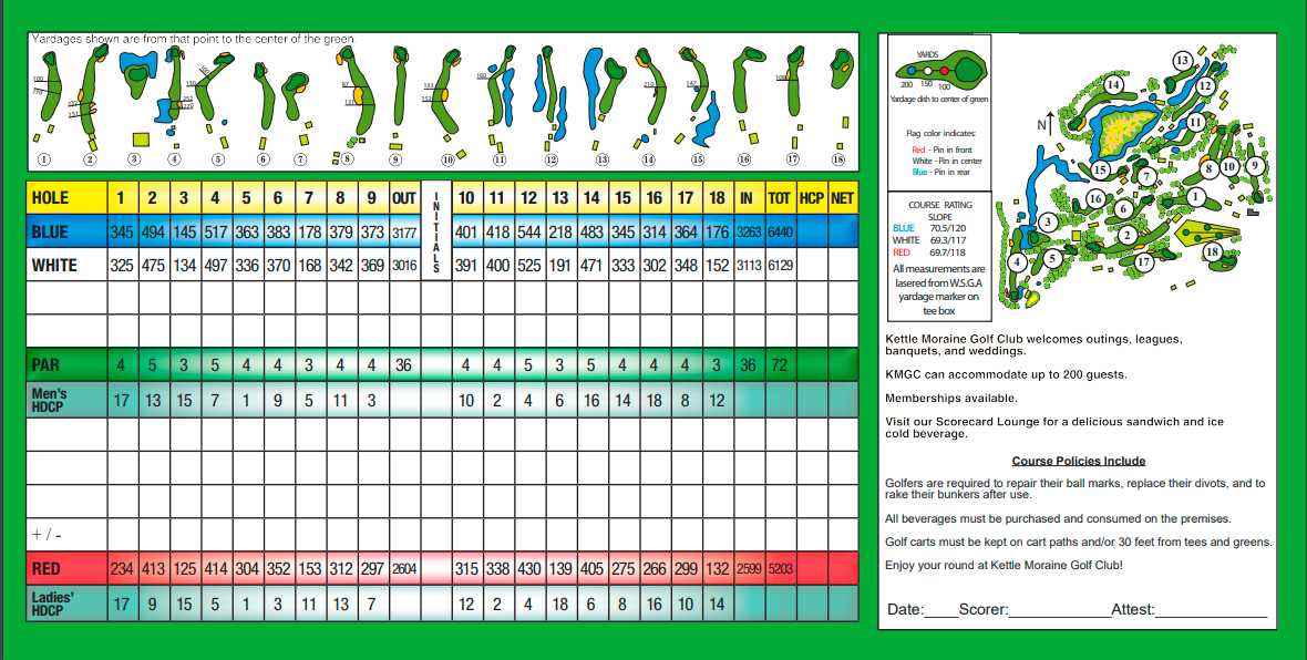 Course Information Kettle Moraine