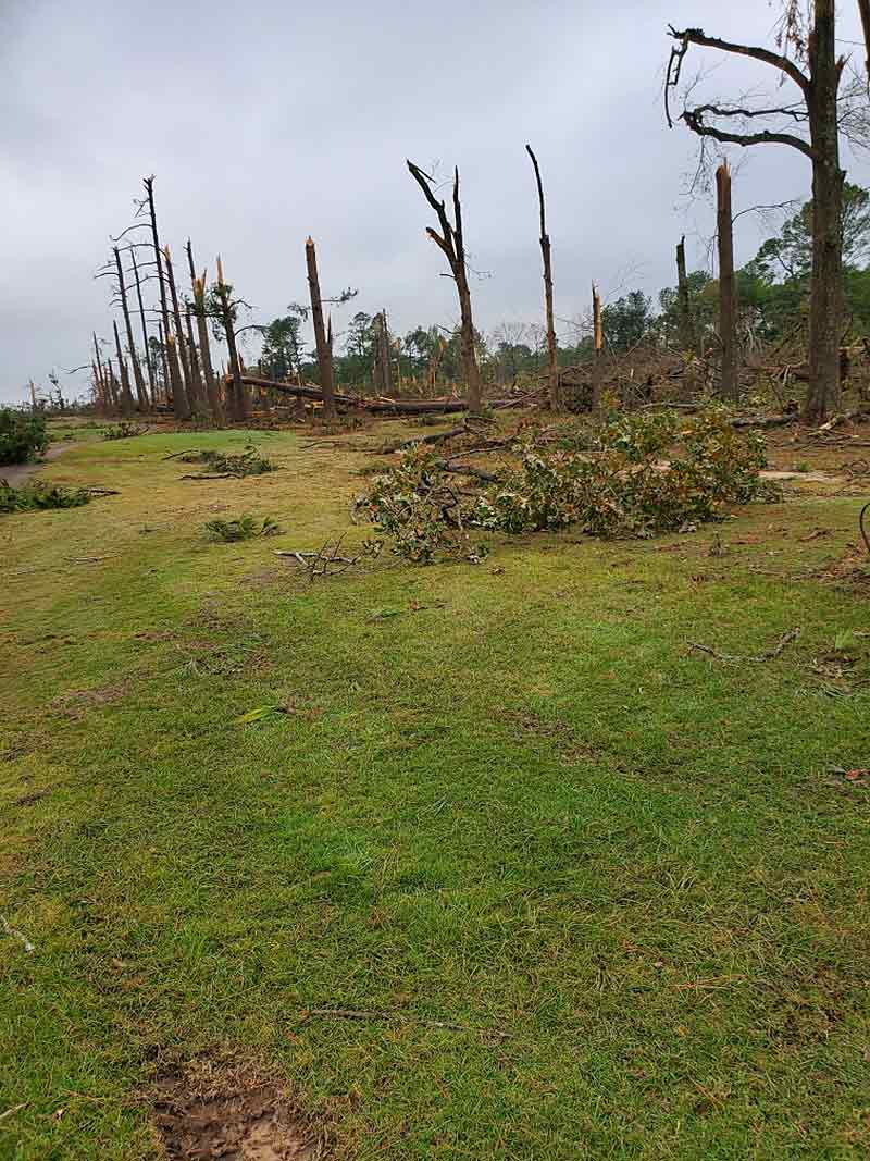Front nine at Idabel Country Club "demolished" by F4 tornado GOLF