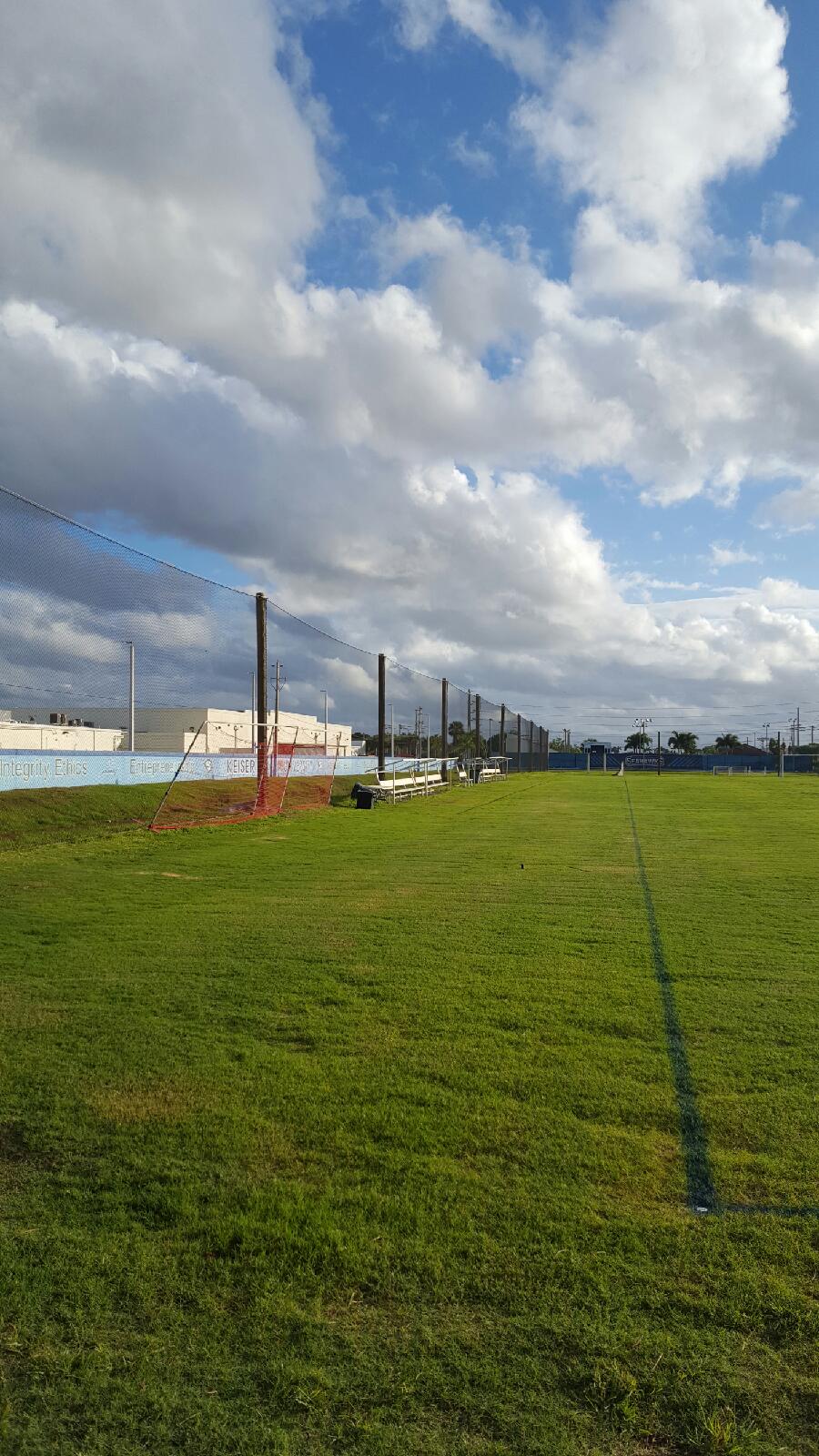Perimeter Netting & Batting Cage Installation Keiser University, FL