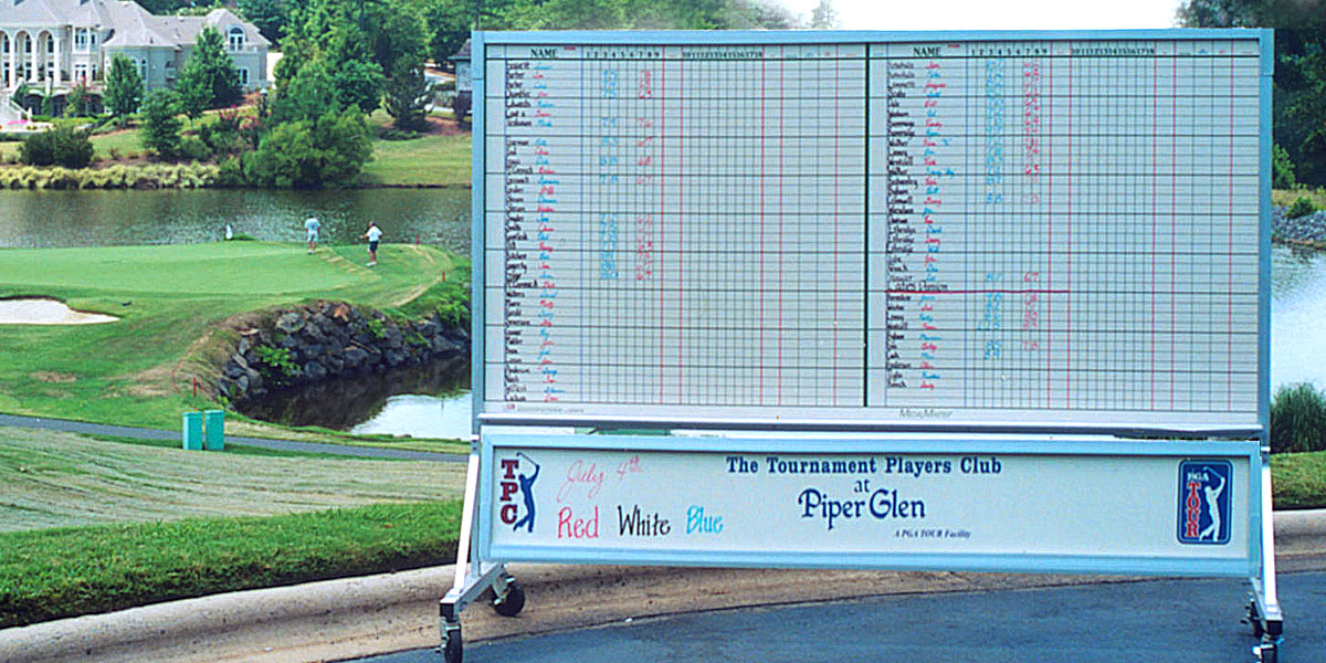 The Golf Scoreboard Co. Best ceramic scoreboard in the world!