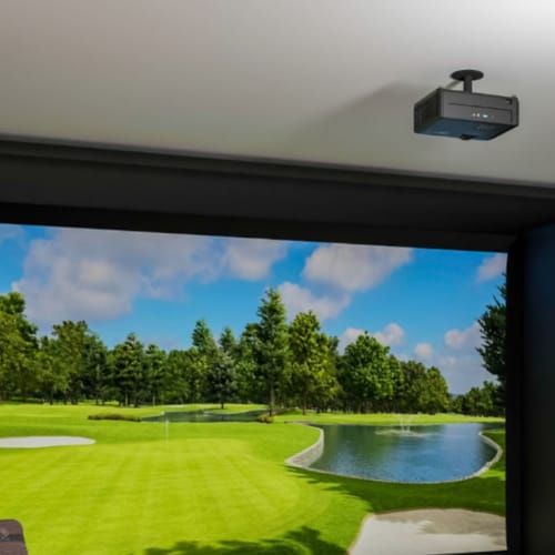 Golf Simulator 1080p vs 4k Projector Comparison
