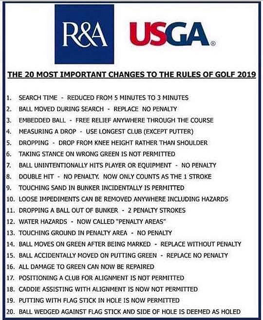 Guide to the Rules of Golf Changes The GOLFTEC Scramble