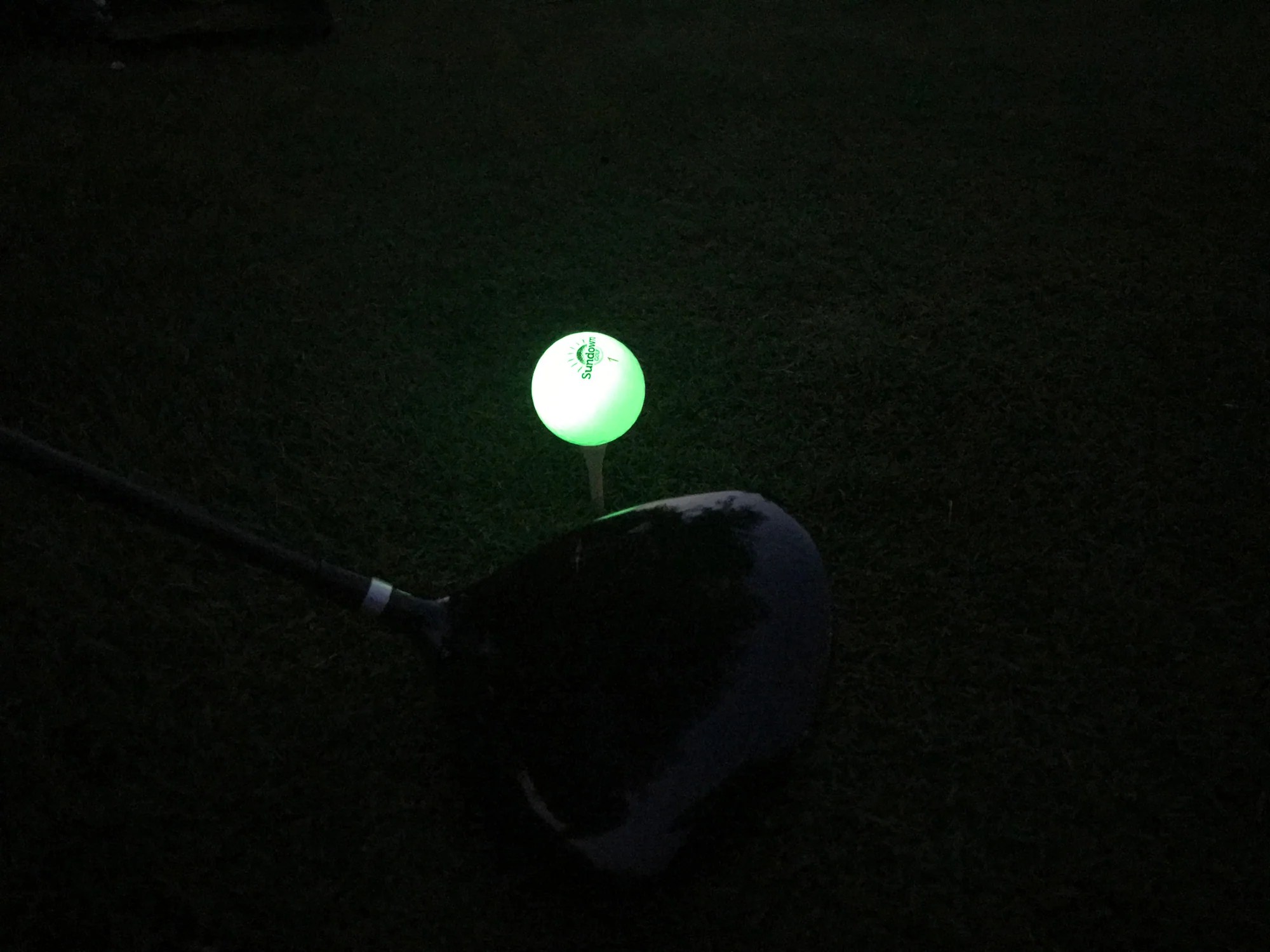 Sundown Golf Glow in the Dark Golf Balls 6 Pack with 2 UV Flashlight