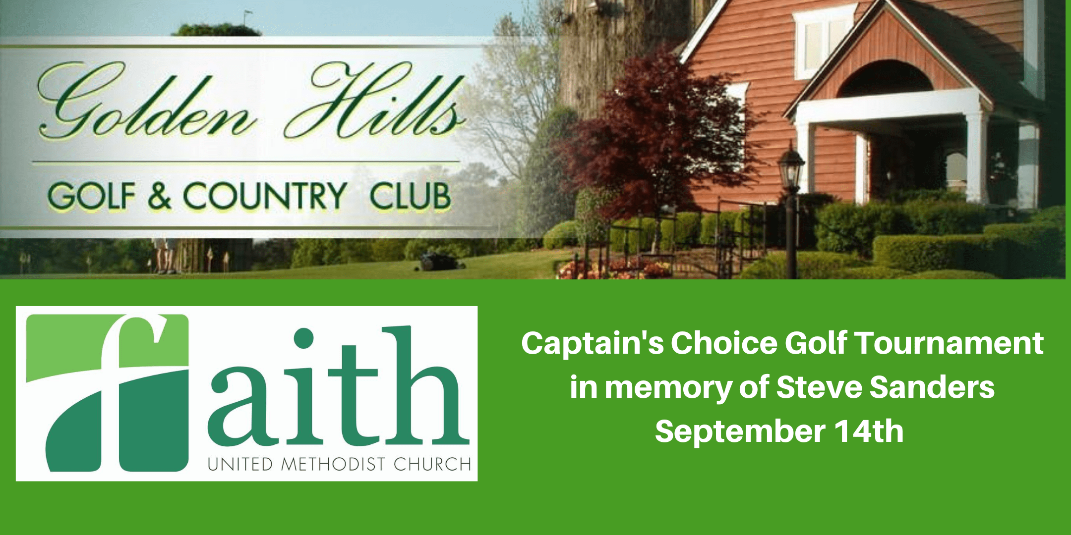 Faith Golf Tournament in Memory of Steve Sanders