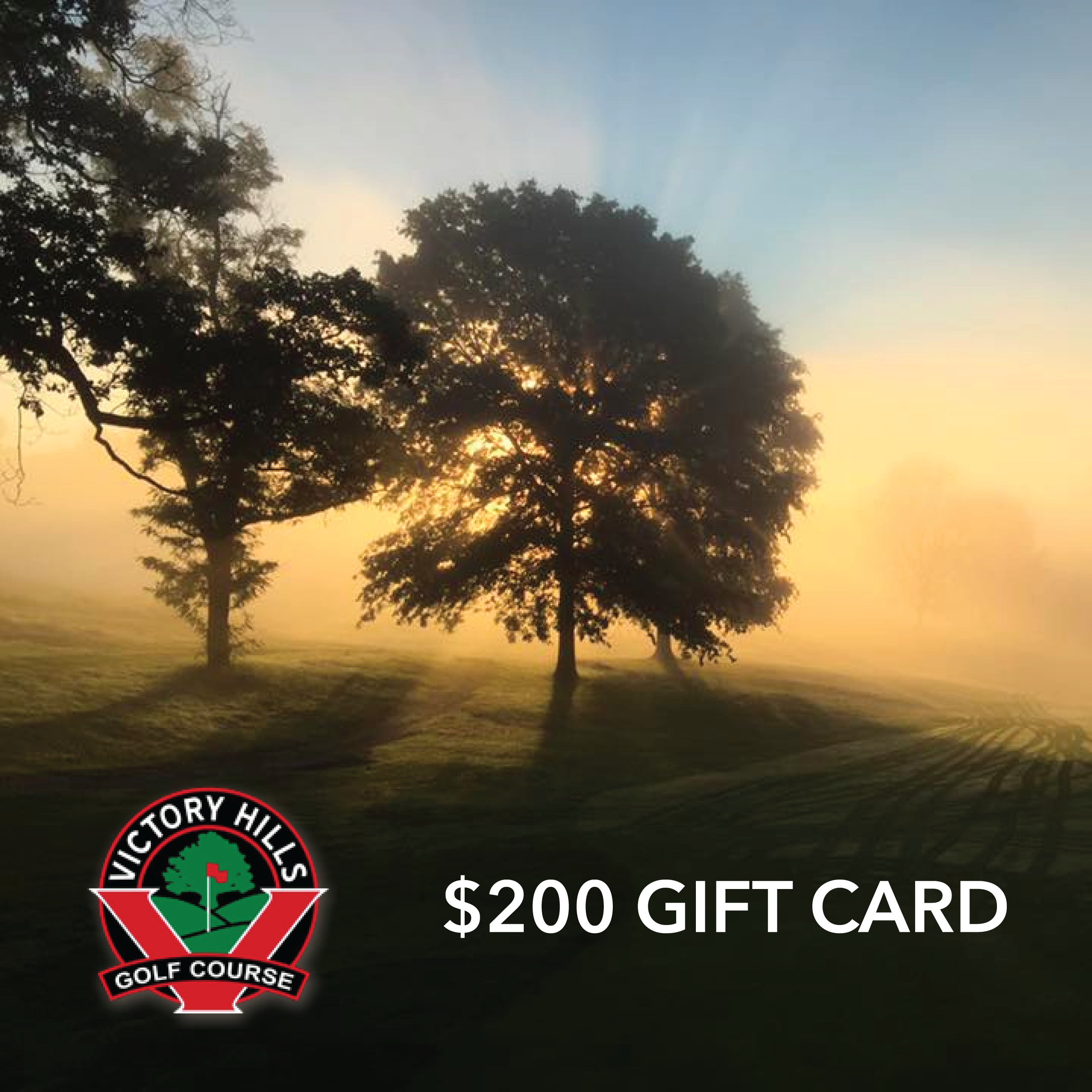 200 Gift Card Victory Hills Golf Course