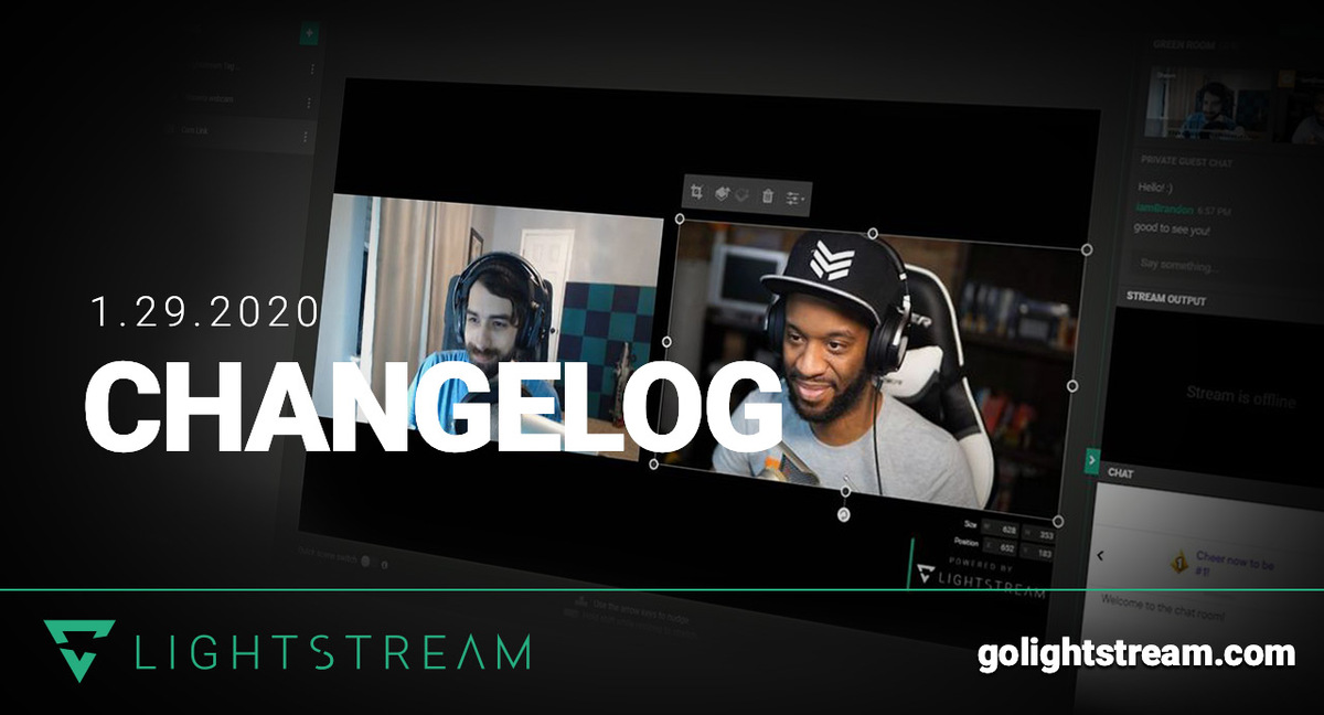 Changelogs January 2020 Lightstream