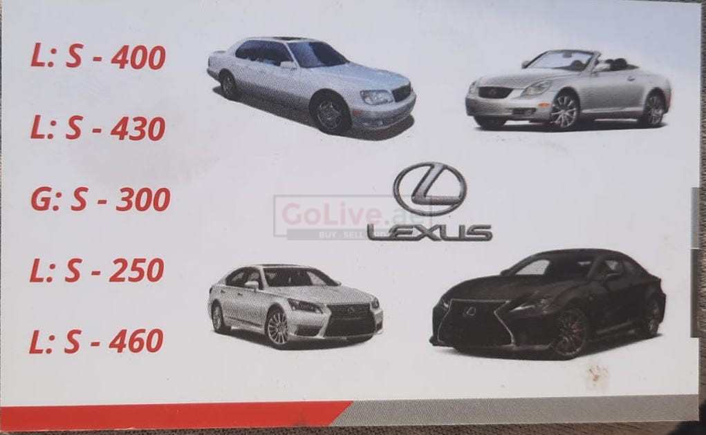 SHAH HUSSAIN USED LEXUS CARS & SPARE PARTS TR. ( Used auto parts