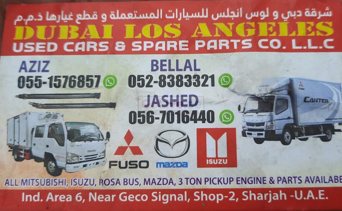 DUBAI LOS ANGELES USED ISUZU MAZDA MITSUBHISHI CARS & SPARE PARTS TR