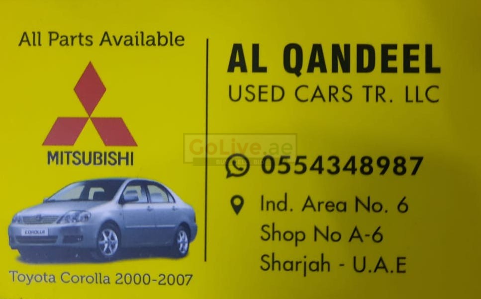 AL QANDEEL USED MITSUBISHI CARS & SPARE PARTS TR. (Used auto parts