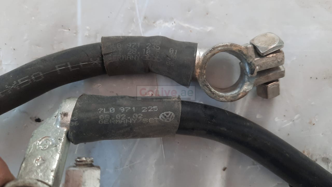 AUDI Q7 2007 NEGATIVE BATTERY CABLE & WIRING SET FOR BATTERY PART NO