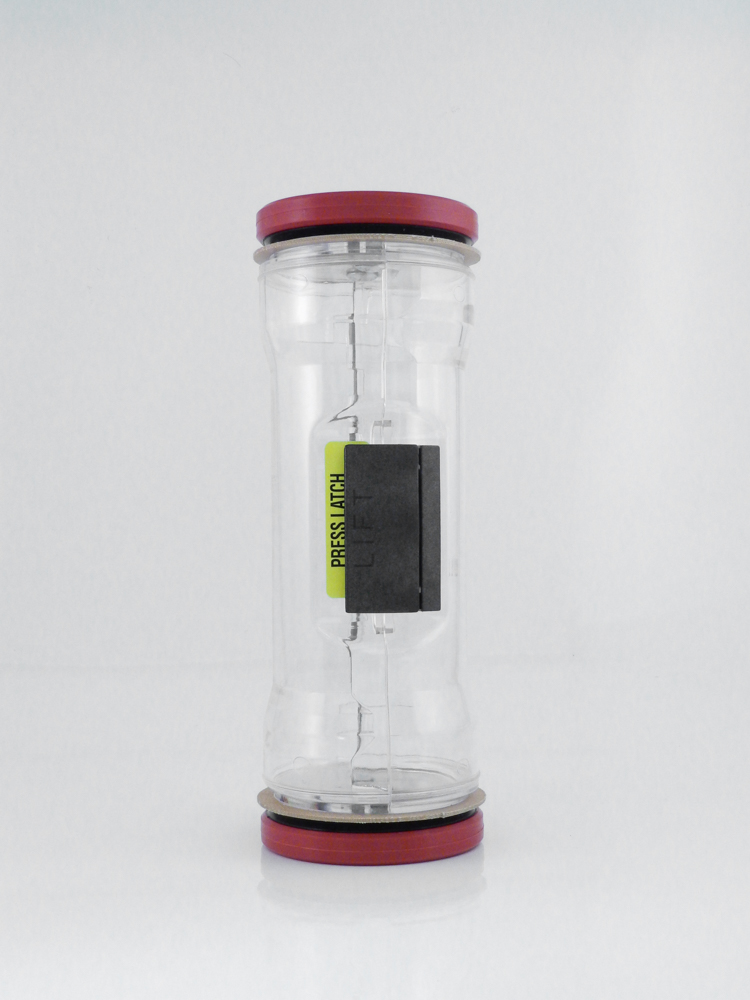 4" Clear Hourglass Body with Round Bumper (40P7) Golston Pneumatic