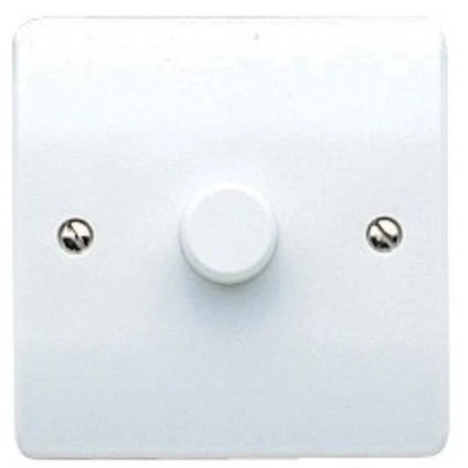 MK Electric White Logic Plus 1 Gang Trailing Edge LED Dimmer Switch