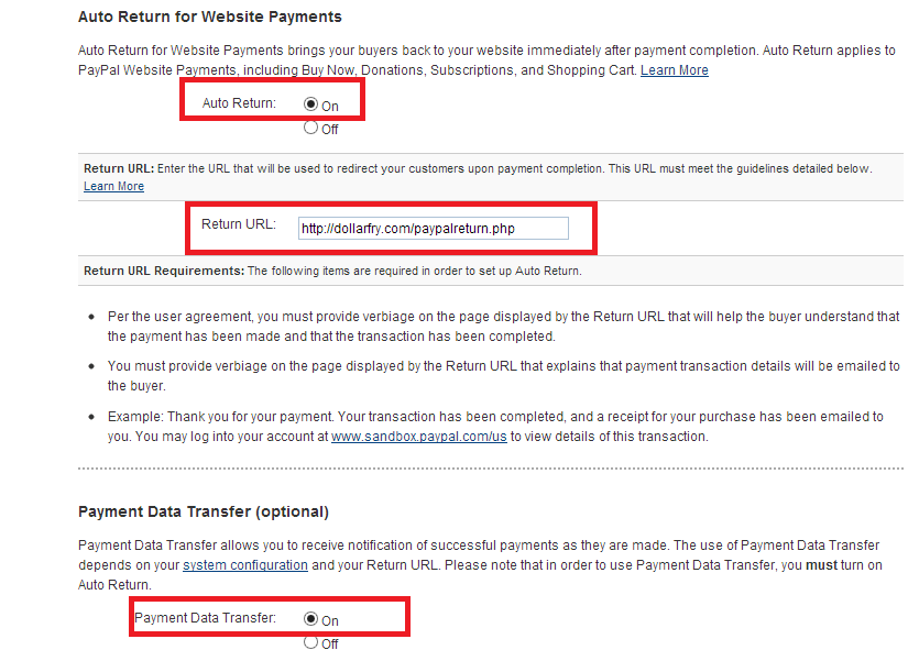 Paypal Auto Return Make Your Business Go Big GoMakeBig