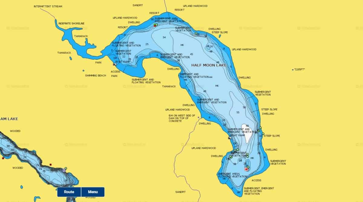 Navionics Lake Map