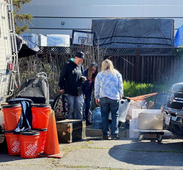 Homeless on Railroad Ave., Milpitas, prepare to have their Vehicles