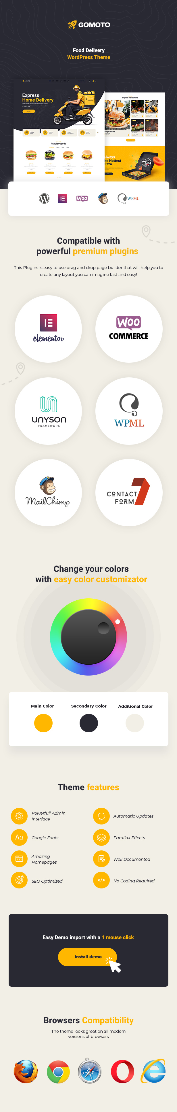 Gomoto Food Delivery WordPress Theme ThemeMag