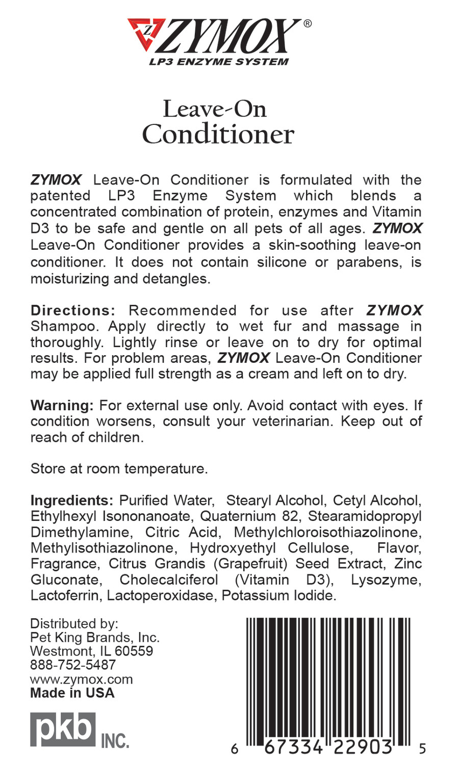 Zymox Enzymatic Itch Relief Therapy Conditioning Rinse 12 oz GoMyPuppy