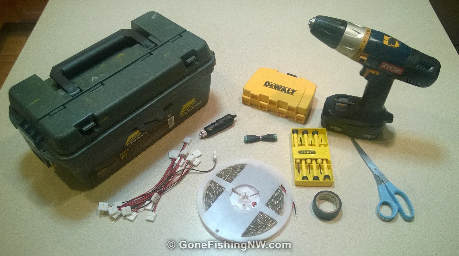 How To Build A DIY Fishing Lure Glow Charge Box Gone Fishing Northwest