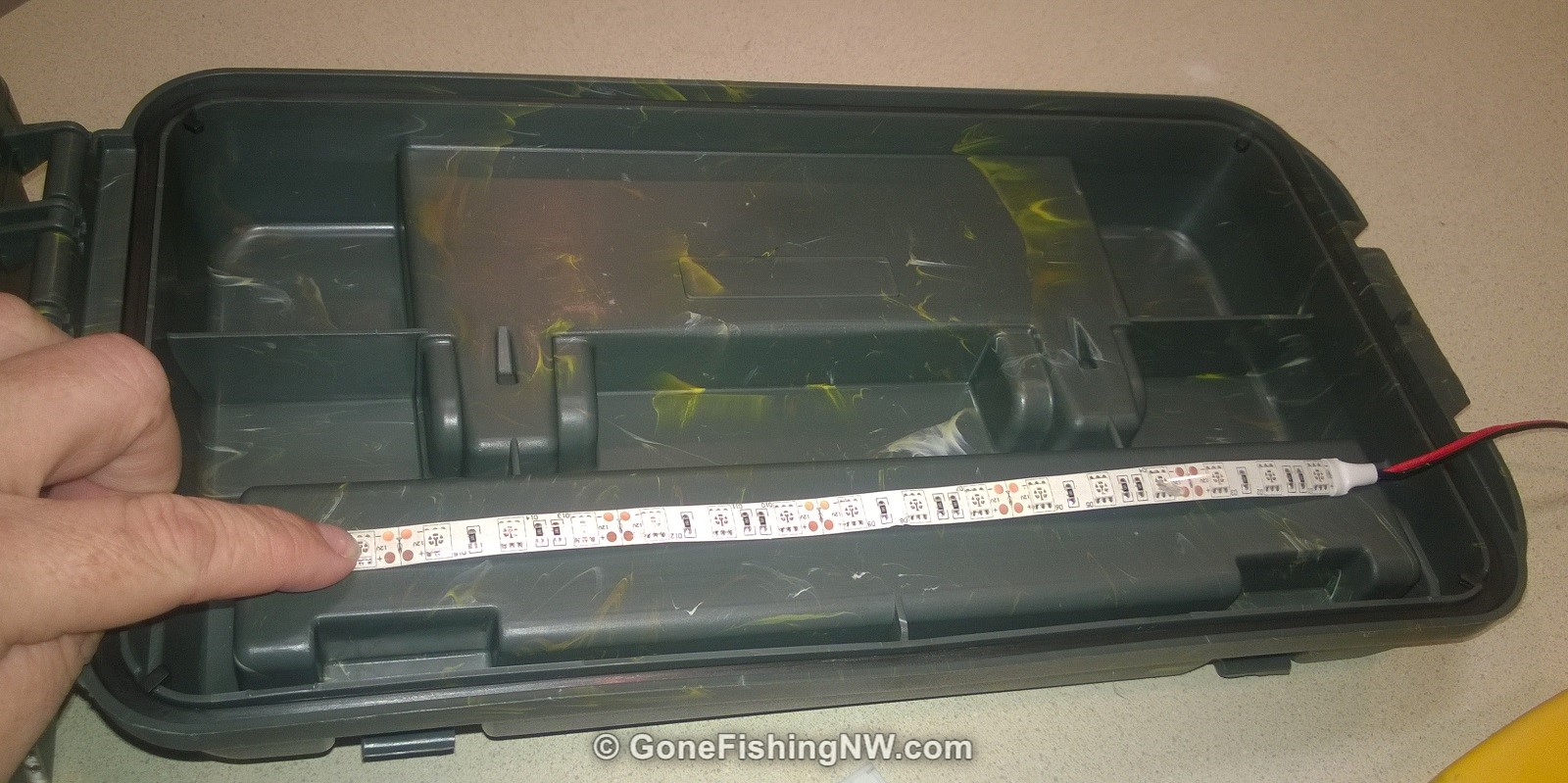 How To Build A DIY Fishing Lure Glow Charge Box Gone Fishing Northwest