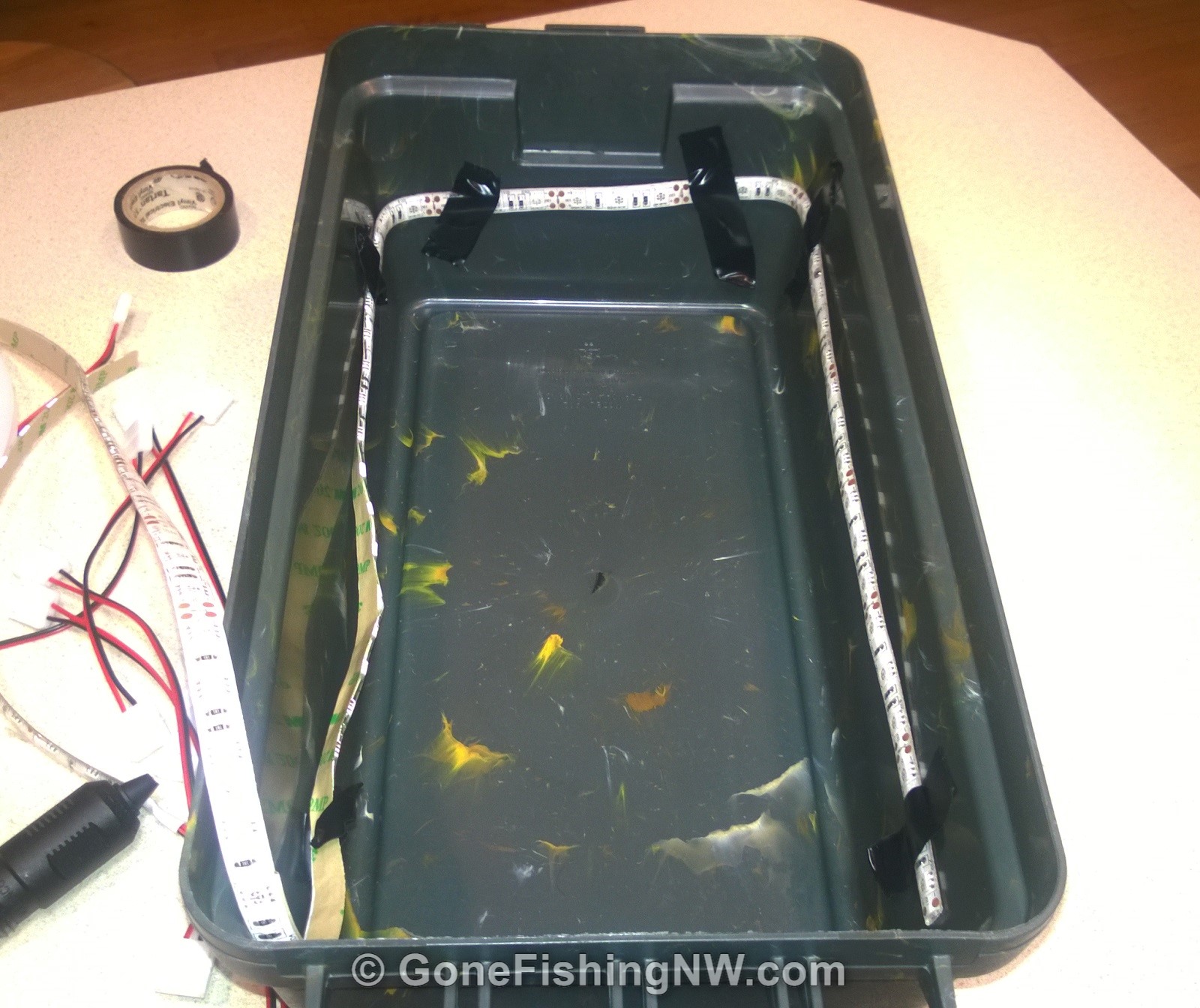 How To Build A DIY Fishing Lure Glow Charge Box Gone Fishing Northwest