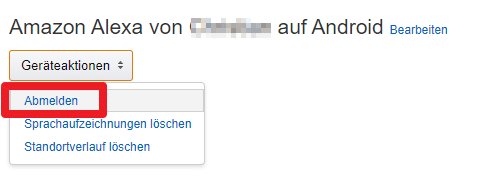 Amazon Geräte vom eigenen Account abmelden goNeuland
