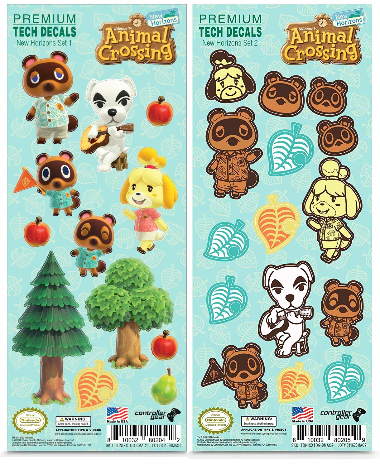 Controller Gear releases a series of Animal Crossing decals The